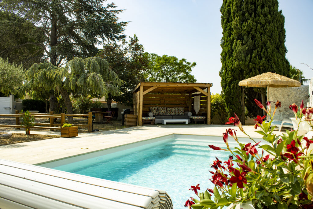 Piscine maison d'architec
